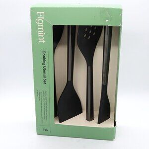 Figmint Cooking Utensil Set - Silicon with stainless handles - New bad box